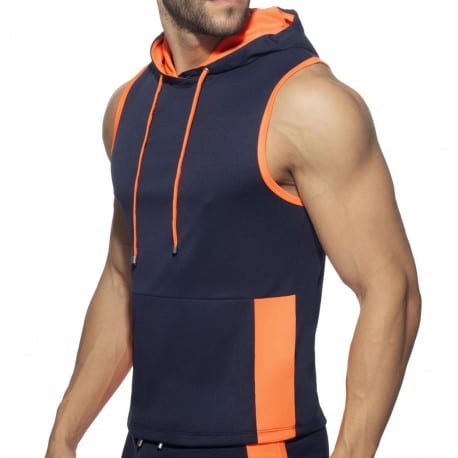 Addicted AD Sleeveless Hoody - Navy