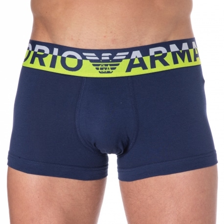 Emporio Armani Megalogo Cotton Boxer Briefs - Ink