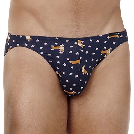 HOM Funky Styles Micro Briefs - Navy