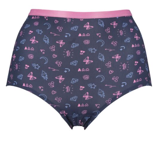 Love Luna 1 Pack Women's Eco Recycled Period Full Brief Denim 14-16 UK