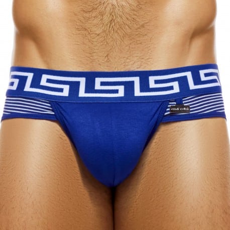 Modus Vivendi Hellenic Archaïc Briefs - Blue - White Stripe