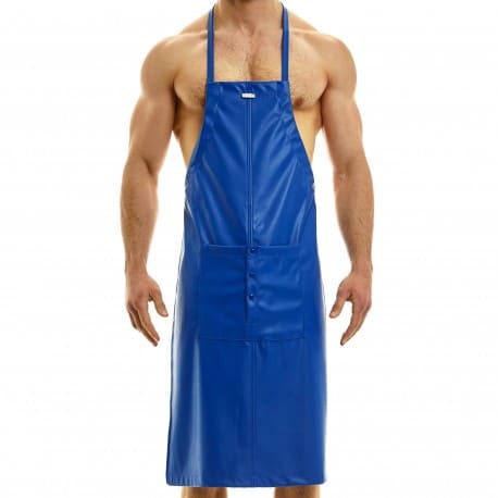 Modus Vivendi Leather Apron - Blue