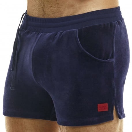 Modus Vivendi Velvet Shorts - Navy