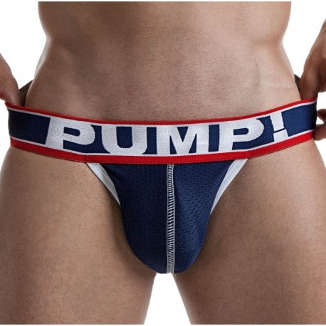 Pump! Big League Jockstrap - Navy - Red