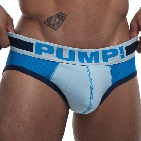Pump! True Blue Brief - White - Blue