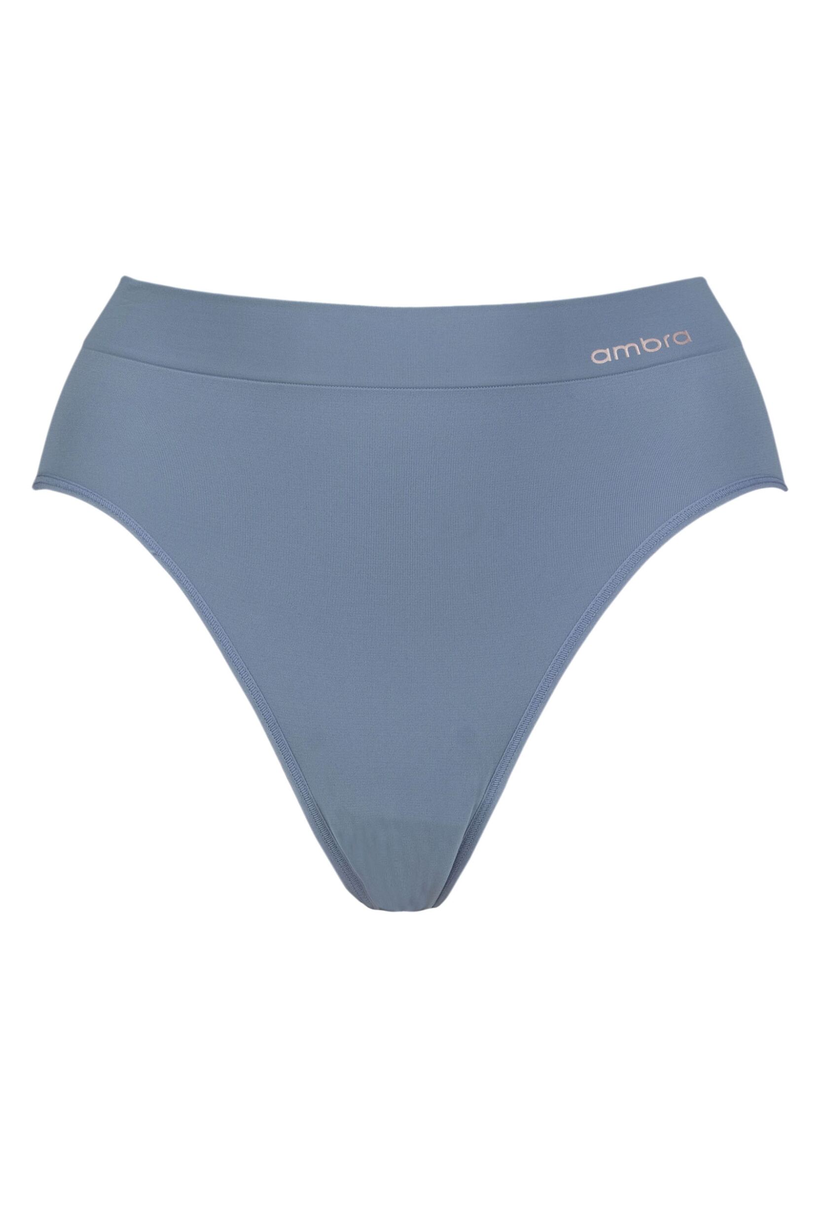 Women's 1 Pack Ambra Bondi Bare Hi Cut Brief Underwear Midnight UK 14-16