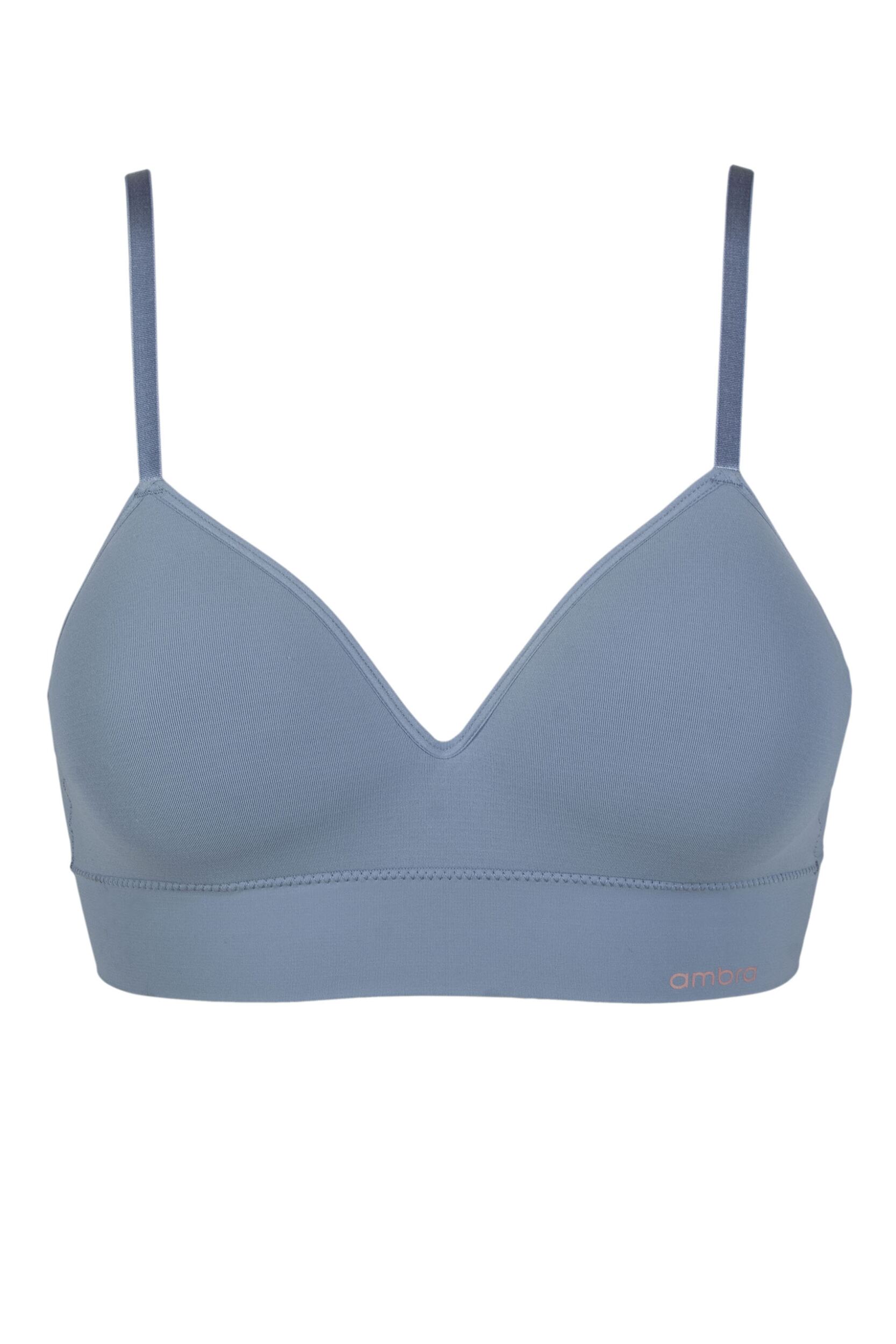 Women's 1 Pack Ambra Bondi Bare Longline Bra Underwear Midnight UK 14-16