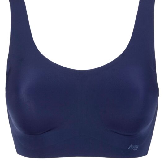 Women's Sloggi Zero Feel Seamfree Bralette Top with Removable Pads Navy Small
