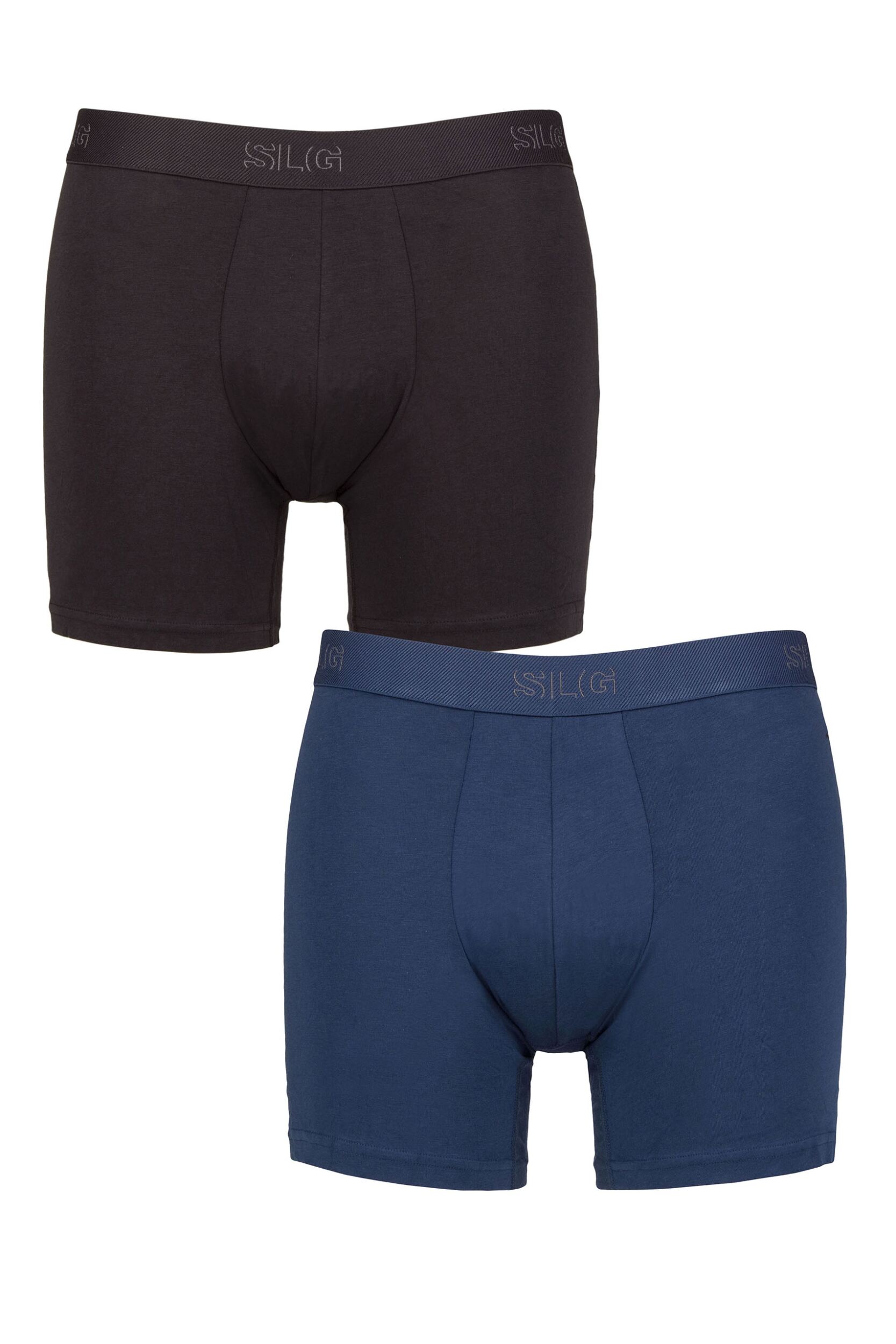 Mens 2 Pack Sloggi SLG Baselayer Boxer Shorts Ultramarine L