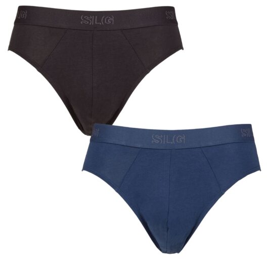 Mens 2 Pack Sloggi SLG Baselayer Briefs Ultramarine XL