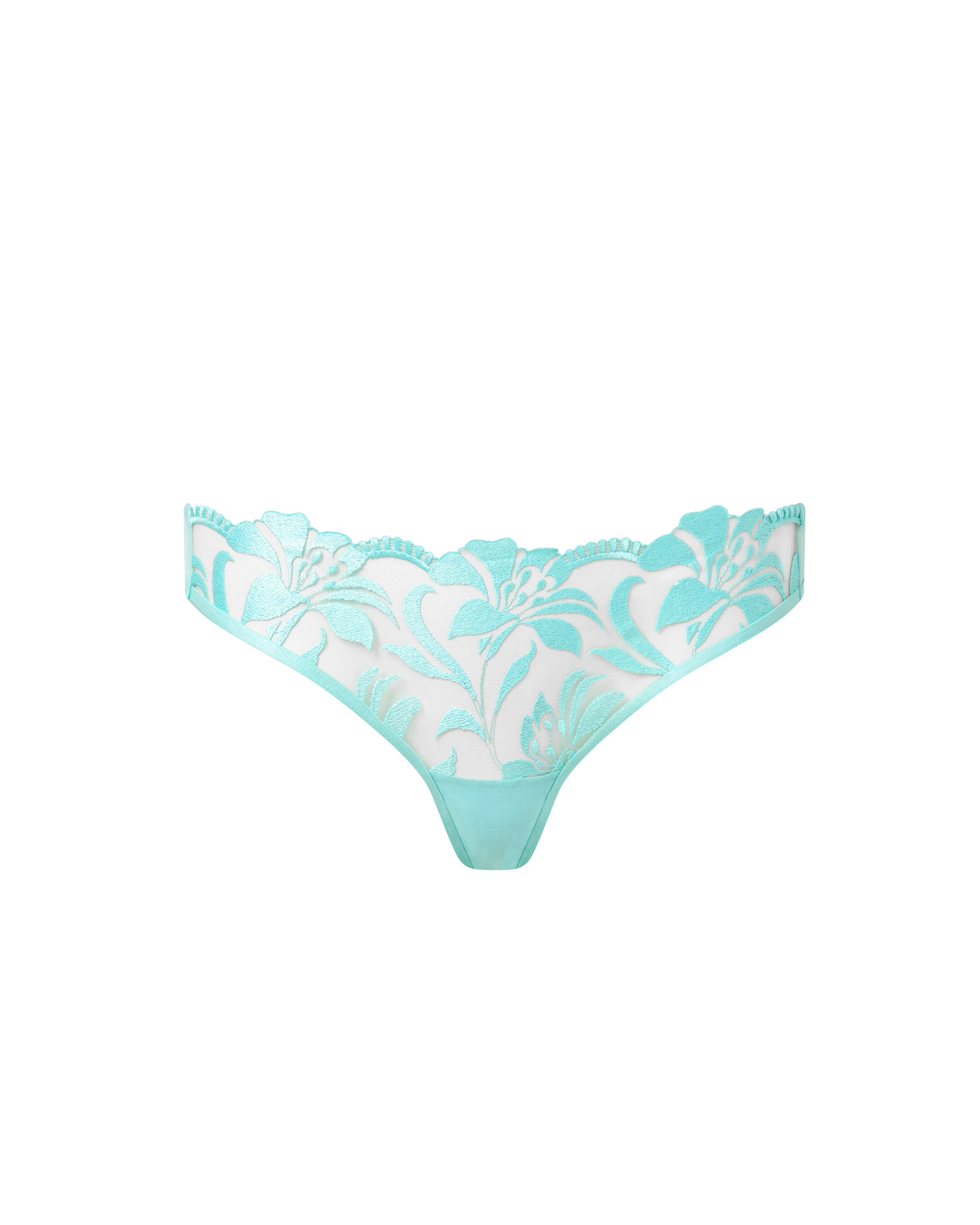 Bluebella Leonora Brief Island Paradise Blue/Sheer - 18