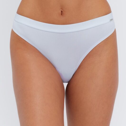Boux Avenue Softest ever ribbed thong - Arctic Blue - 06