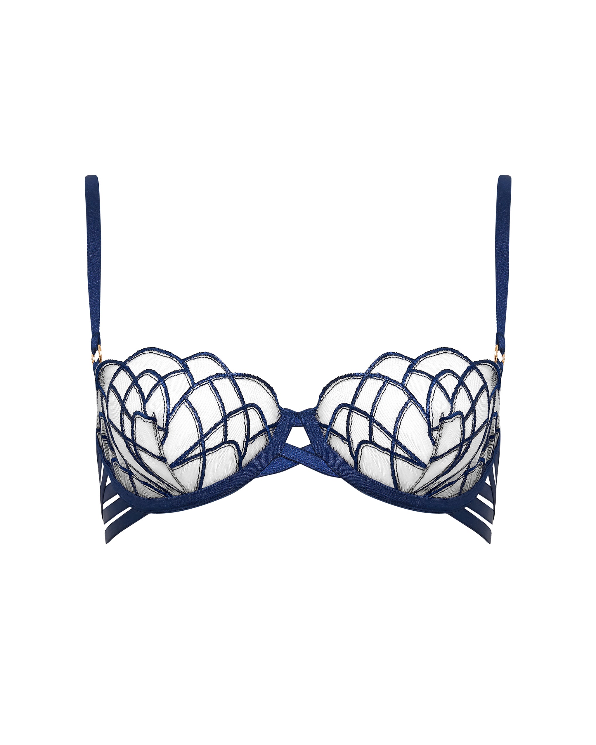 Bluebella Beatrix Bra Twilight Blue/Sheer - 34D