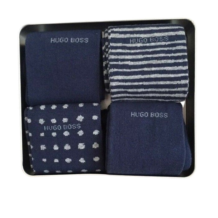 Hugo Boss 4 Pack Socks - Blue