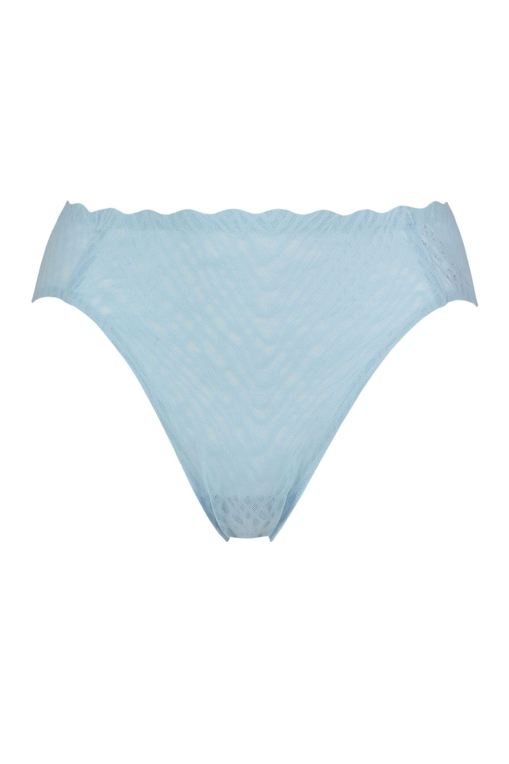 Women's 1 Pack Sloggi Zero Feel Bliss High Leg Briefs Light Blue Small