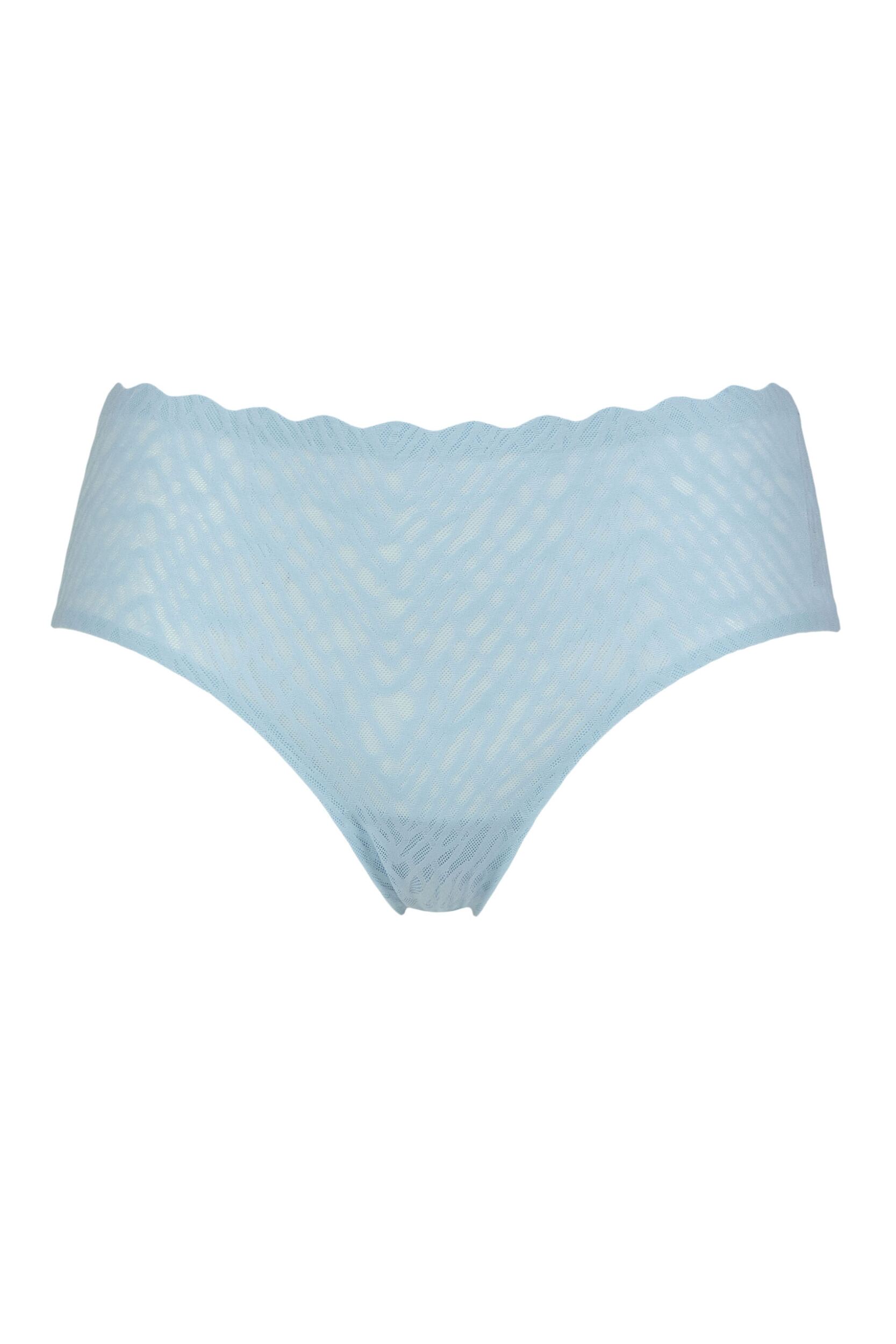 Women's 1 Pack Sloggi Zero Feel Bliss Hipster Briefs Light Blue Extra Large