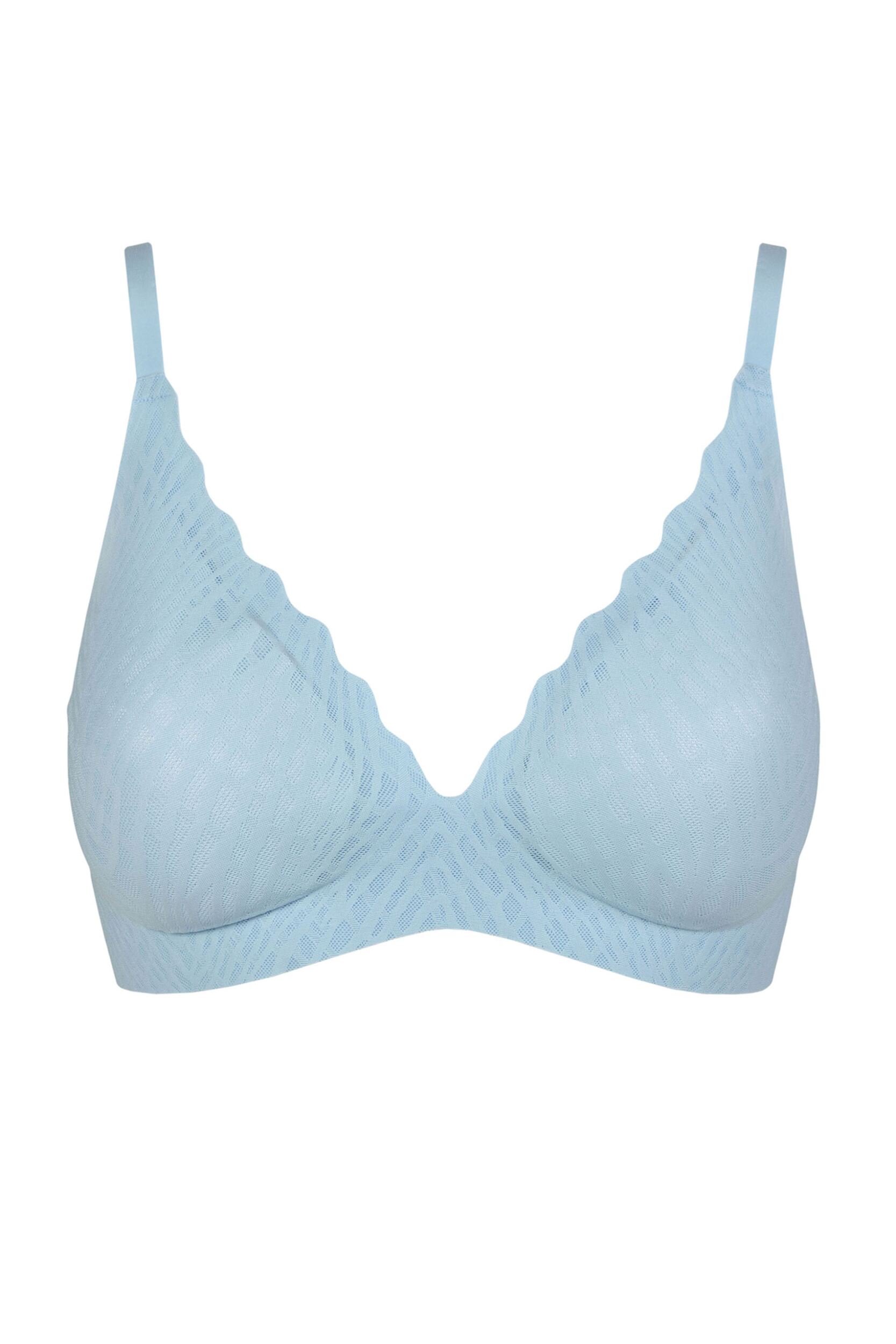 Women's 1 Pack Sloggi Zero Feel Bliss The Up Push Up Bra Light Blue Medium