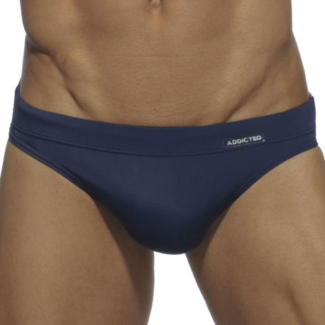 Addicted Basic Colors Swim Brief - Navy