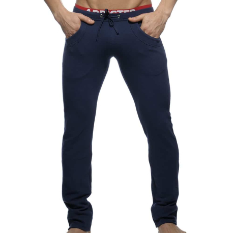 Addicted Combined Waistband Pants - Navy