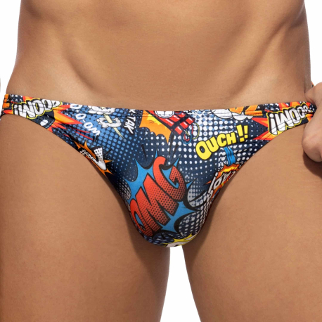 Addicted Comic Bikini Briefs - Navy