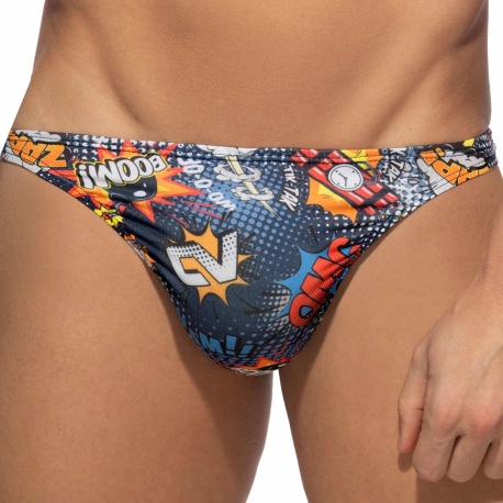 Addicted Comic Thong - Navy