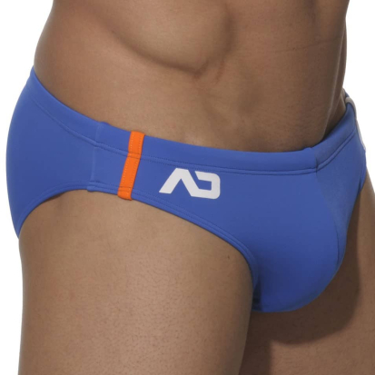 Addicted Sports Swim Brief - Royal - White