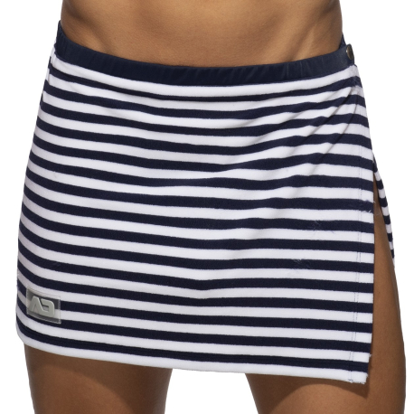 Addicted Velvet Skirt - Navy