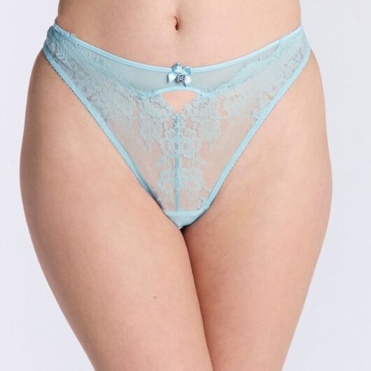 Boux Avenue Afina lace thong - Light Blue - 08