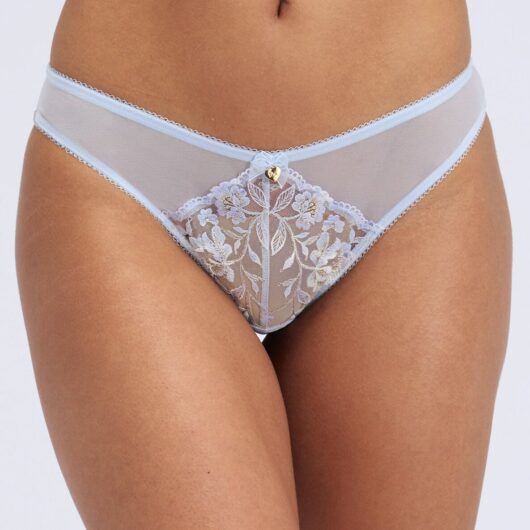 Boux Avenue Opal embroidered briefs - Powder Blue - 08