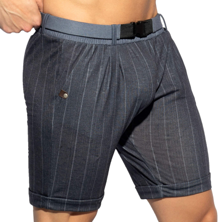 ES Collection Diplomatic Bermuda Shorts - Blue Grey