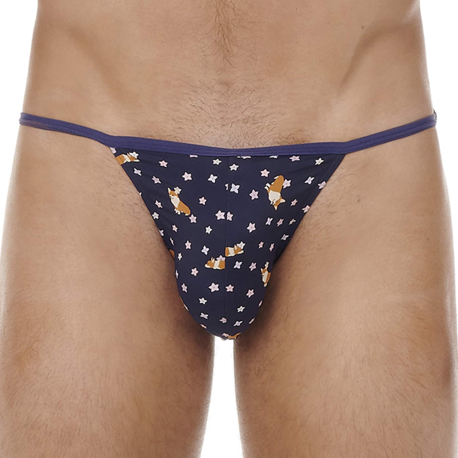 HOM Funky Styles Tanga Briefs - Navy
