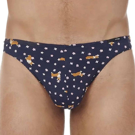 HOM Funky Styles Thong - Navy