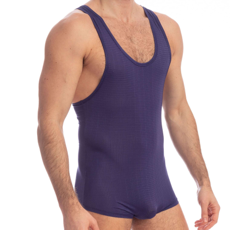 L'Homme invisible Indigo Racerback Bodysuit
