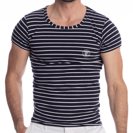L'Homme invisible Querelle de Brest T-Shirt - Navy - White Stripe