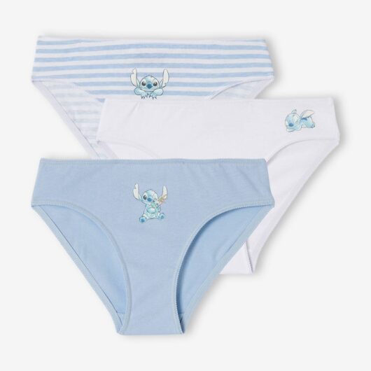 Pack of 3 Disney® Stitch girls' knickers sky blue