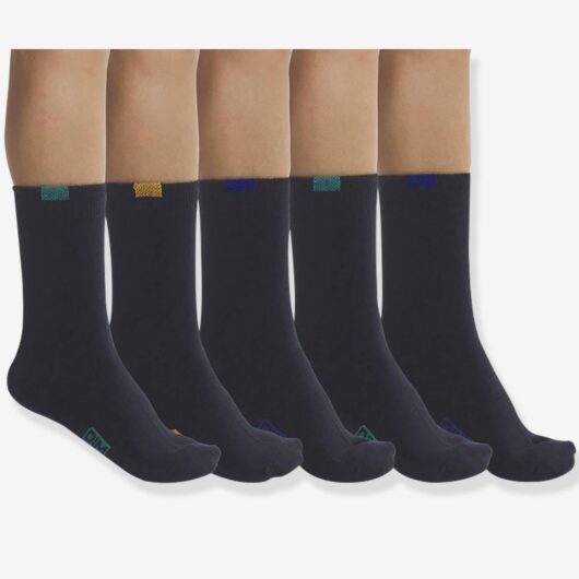 Pack of 5 pairs of EcoDIM children's socks navy blue