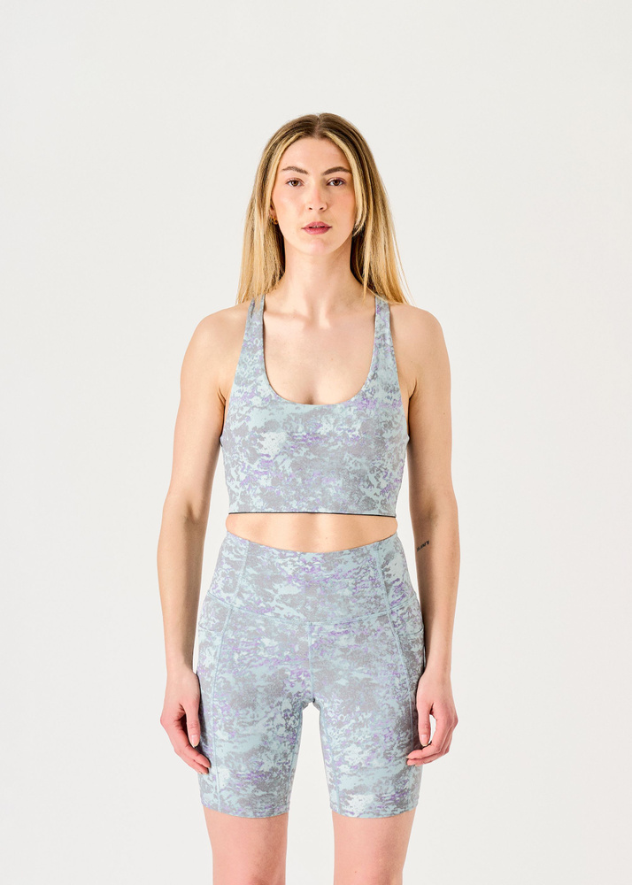 Patagonia Maipo Mid Impact Bra - Rock Wash: Thermal Blue - S