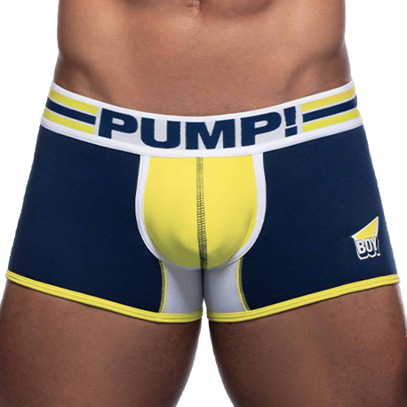 Pump! Sportboy Recharge Trunks - Navy - Yellow