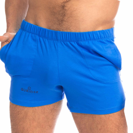 Quriosé Blow Hard Cotton Shorts - Royal Blue