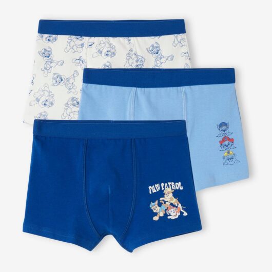 Set of 3 boys' Paw Patrol® boxers crystal blue