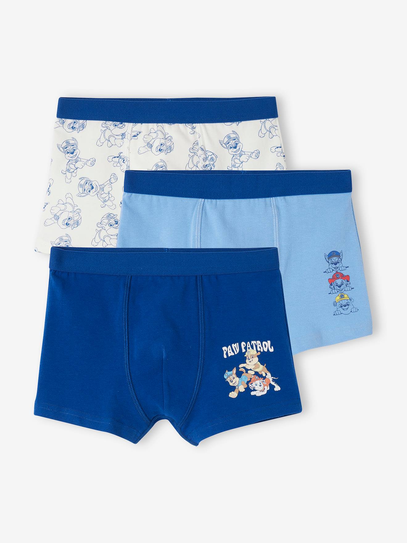 Set of 3 boys' Paw Patrol® boxers crystal blue