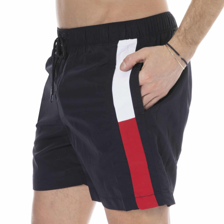 Tommy Hilfiger Flag Swim Shorts - Navy
