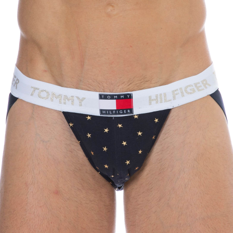 Tommy Hilfiger Happy Holidays Organic Cotton Jockstrap - Navy