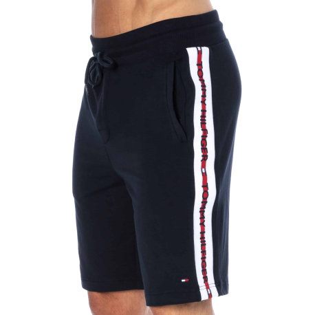 Tommy Hilfiger Logo Tape Bermuda Shorts - Navy