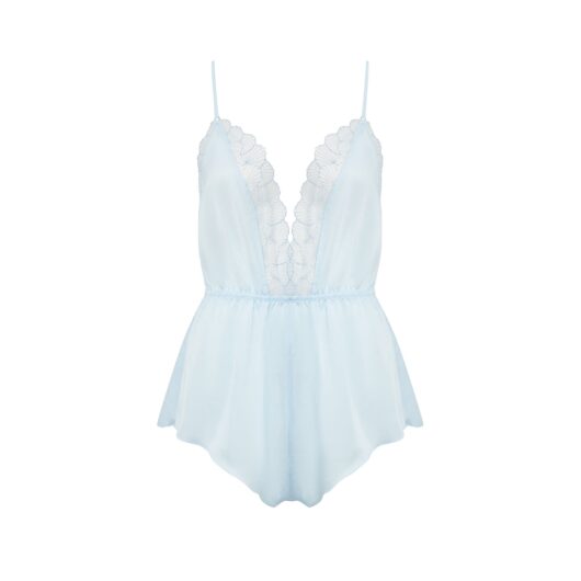 Bluebella Vermont Luxury Satin Teddy Ice Water Blue - 10