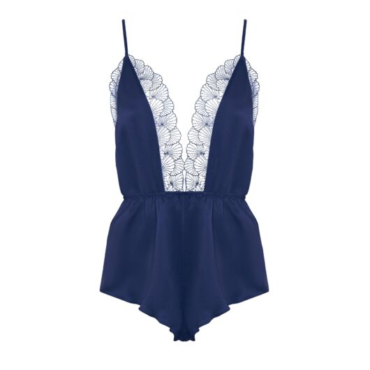 Bluebella Vermont Luxury Satin Teddy Navy Blue - 18