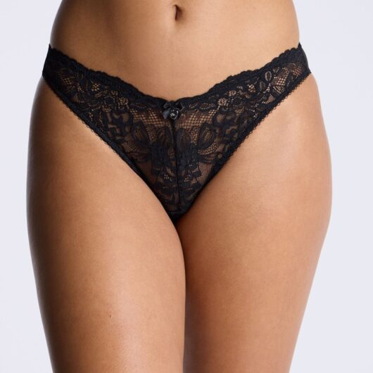 Boux Avenue Billie lace briefs - Black - 06