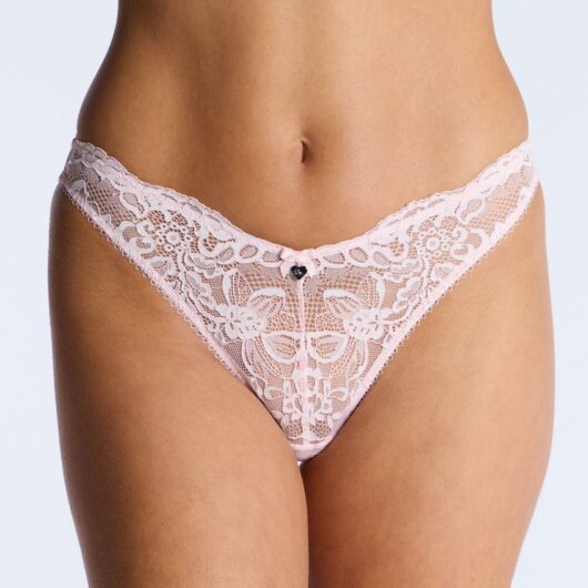 Boux Avenue Billie lace briefs - Blush - 06