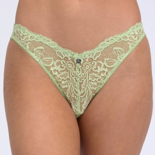 Boux Avenue Billie lace briefs - Pistachio - 06