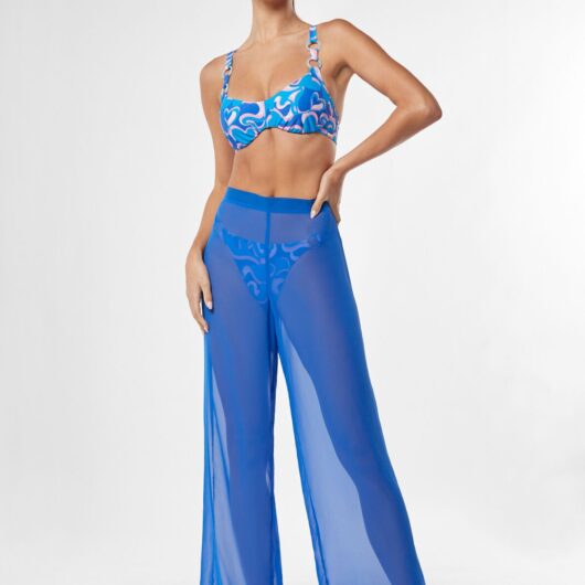 Boux Avenue Sheer beach trousers - Cobalt Blue - 06